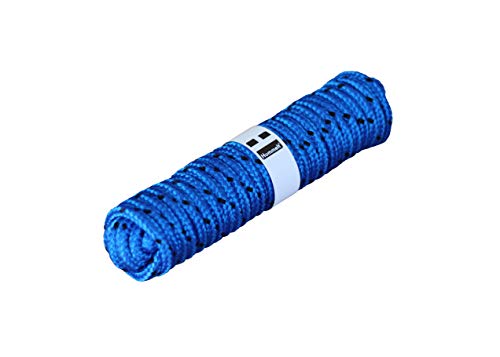 Hummelt Rope Flechtleine Polypropylenseil 8mm 20m blau/schwarz von Hummelt