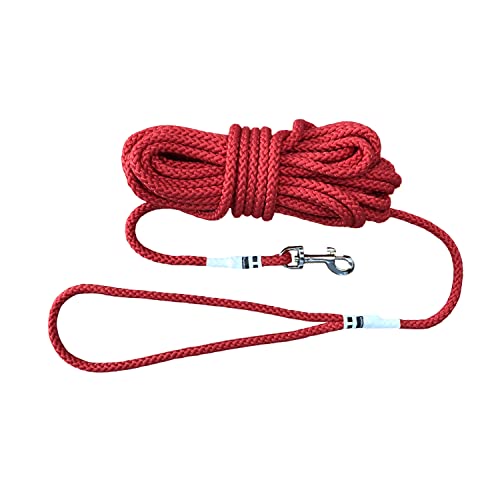 Hummelt Universalleine Schleppleine Leine 8mm 30m rot mit Handschlaufe von Hummelt