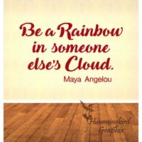 Regenbogen Wolke Vinyl Wand Aufkleber Inspirational Home Decor von HummingbirdGraphix