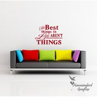 Inspirierender Zitat-Wandaufkleber, Vinyl-Schriftzug, Dekoration, Beste Dinge Im Leben Inspirierender Zitat-Wandaufkleber, Vinyl-Schriftzug, Dekoration, Beste Dinge Im Leben von HummingbirdGraphix