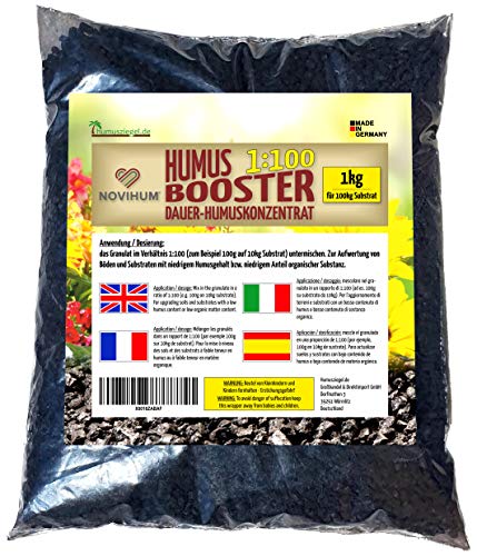 Humusziegel NOVIHUM Hochbeeterde - Booster für Hochbeet - Bodenverbesserer - Konzentrat 1:100, 1 kg von Humusziegel