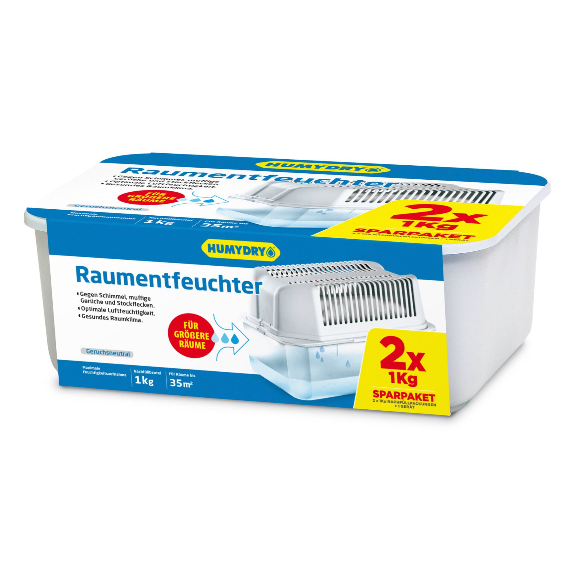 Humydry Raumentfeuchter 1 kg für 35 m² Humydry Raumentfeuchter 1 kg für 35 m² von Humydry