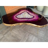 90x90x47 cm Amethysttisch von Hunaiza