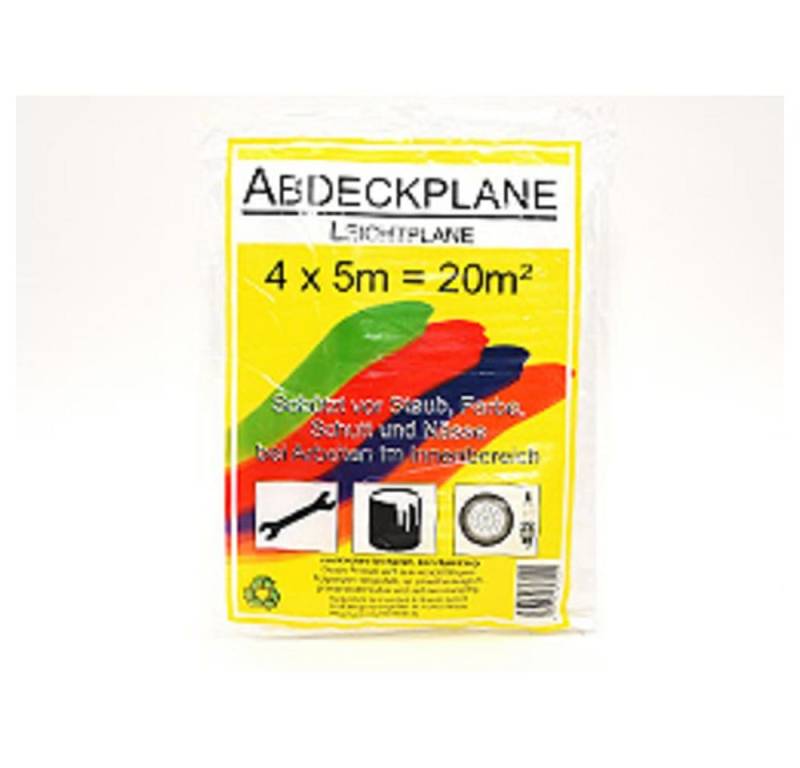 HundB Abdeckfolie Vielzweckplane/Abdeckfolie 4 x 5 m, 20 m² 6 my dicke, (0-St) von HundB