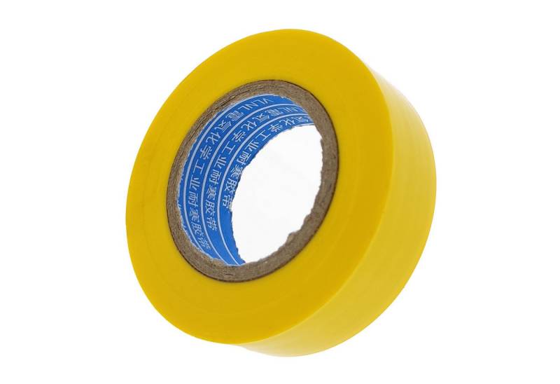 HundB Klebepad Isolierband 18 mm x 15 m,farbl. sort. gelb (Rolle, 1-St., Isolierband) Isoband Kabel Elektriker Klebeband von HundB