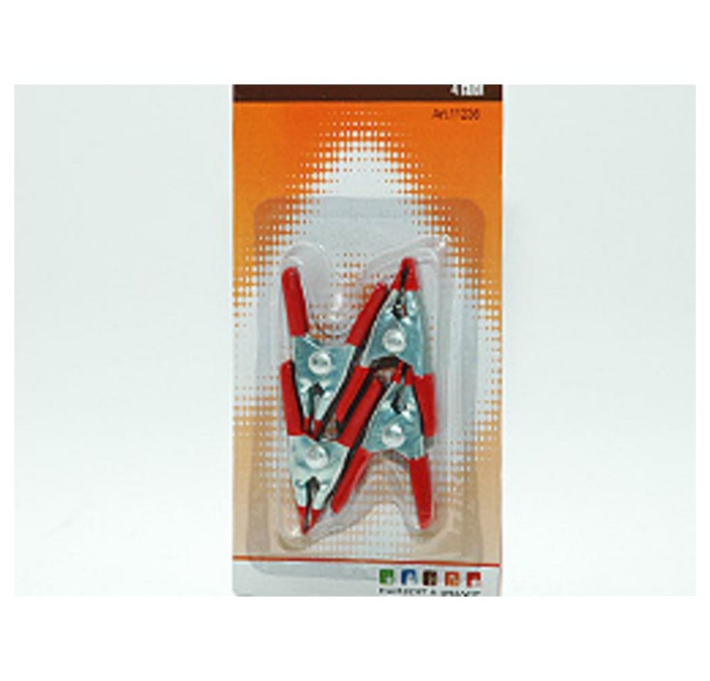 HundB Klemmzwinge 4er Leimzwinge, Universalklemme, 5 cm, (Mehrteiliges Set, 4 St., 4-teilig), Klemme Spannzwinge Schraubzwinge Klemmzwinge Fixierklemme Haltezwinge von HundB