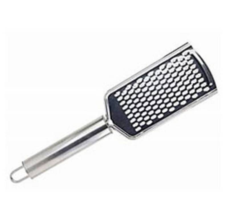 HundB Küchenreibe Küchenreibe mit Griff, Edelstahl, L23.5 x B5.7 x H1.5cm, Edelstahl, (Stück, 1-St., Küchenreibe), Reibe Raspel Zester Küchenwerkzeug Küchenhelfer von HundB