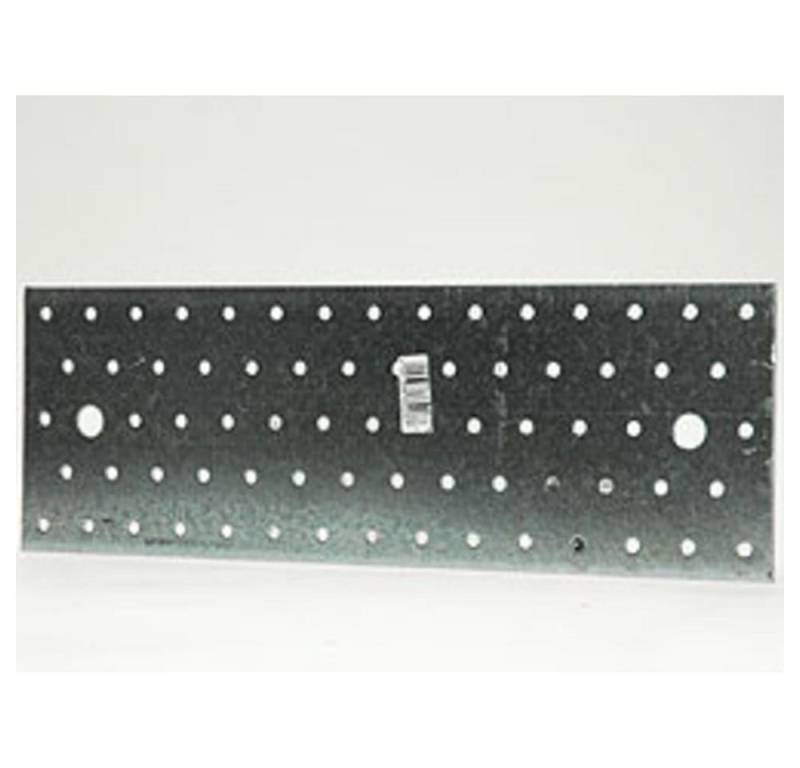 HundB Möbelbeschlag Lochplatte, vz, 30 x 10 x 0,2 cm (Einzelartikel, 1 St., Einzelartikel), Perforationsplatte Metallplatte Lochblech Lochplatte verzinkt von HundB
