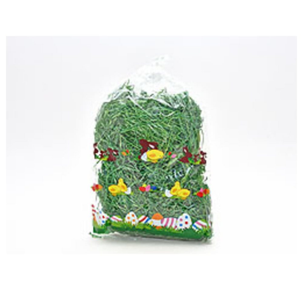 HundB Osternest Ostergras- Holzwolle, Grün 50 g im CPP Beutel, Dekorationsgras Füllmaterial Osternest Naturfaser von HundB