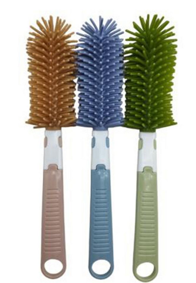 HundB Reinigungsschwamm Flaschenbürste Silikon, 30 cm, Kopf ca. 4 x 3 cm, zufällige Farbe, Reinigungsbürste Silikonbürste Flaschenreiniger Spülbürste HundB Reinigungsschwamm Flaschenbürste Silikon, 30 cm, Kopf ca. 4 x 3 cm, zufällige Farbe, Reinigungsbürste Silikonbürste Flaschenreiniger Spülbürste von HundB
