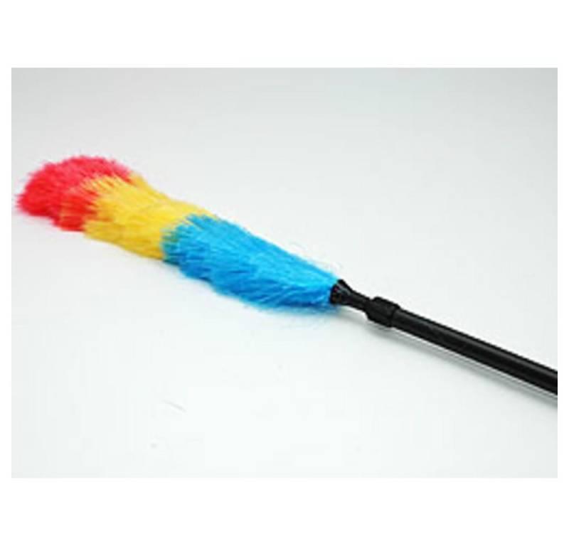 HundB Reinigungsschwamm Staubwedel -groß-, Teleskop 80 - 110 cm, Puschel 36 cm, Staubbesen Teleskopwedel Staubfänger Staubtuch Reinigungswedel von HundB