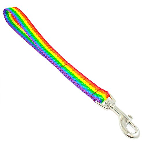 Hunde Design Regenbogen Kurzführer Kurzleine Kurzschlaufe Führschlaufe 25mm Hunde Design Regenbogen Kurzführer Kurzleine Kurzschlaufe Führschlaufe 25mm von Hunde Design