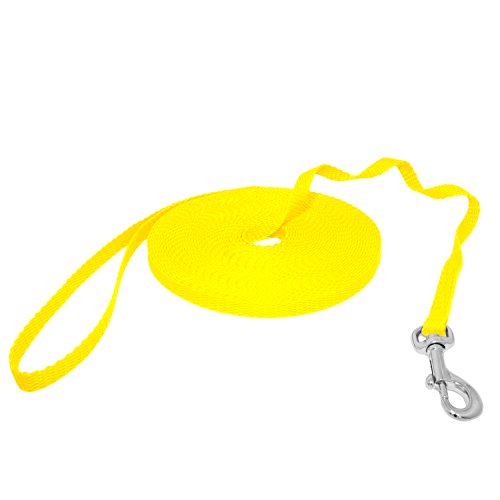 Mini Schleppleine Feldleine Ausbildungsleine Suchleine (3m, Gelb) von Hunde Design