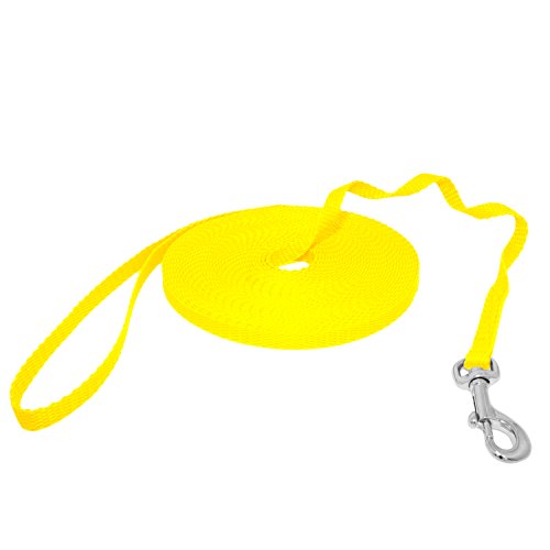 Hunde Design Mini Schleppleine Feldleine Ausbildungsleine Suchleine (3m, Gelb) von Hunde Design