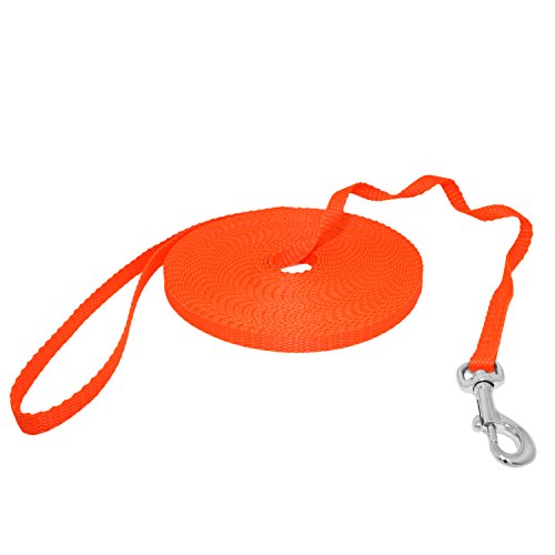 Mini Schleppleine Feldleine Ausbildungsleine Suchleine (3m, Orange) von Hunde Design