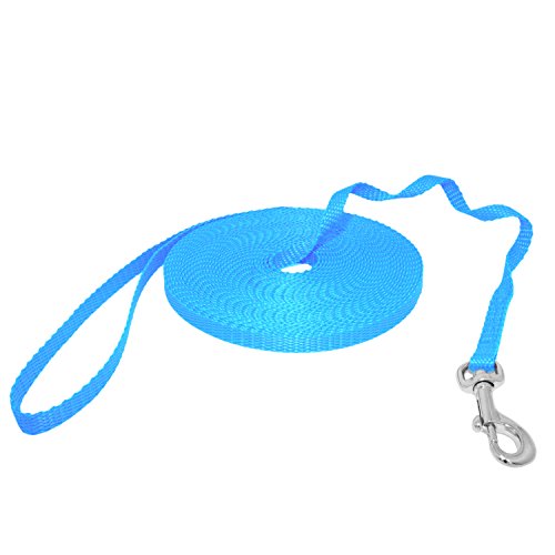 Hunde Design Mini Schleppleine Feldleine Ausbildungsleine Suchleine (50m, Hellblau) von Hunde Design