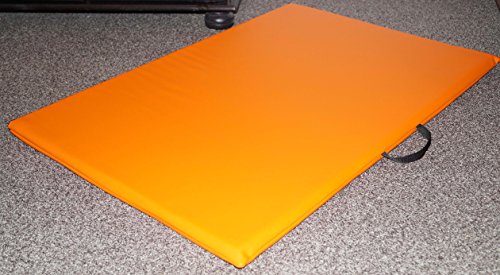 Hundematte Hundematratze Matte Kunstleder Schaumstoff 3 cm Verschiedene Größen und Farben wählbar (100 cm X 70 cm, orange) von Hundebettenmanufaktur