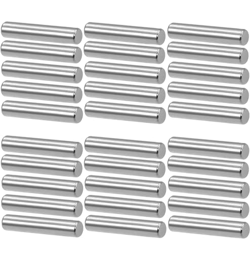 30 Stück Regalbodenstift Ø 5 x 30 mm 304 Edelstahl für Einlegeböden Spannstifte Edelstahl Fach- Bodenträger Regale Dübel Regalbodenträger für Möbel Kommode Regal Bücherregal Unterstützung von Hundredweat