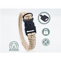 Diebstahlschutz-Hundehalsband - Abschließbar Mit Schloss [Beige] von HundumSicher
