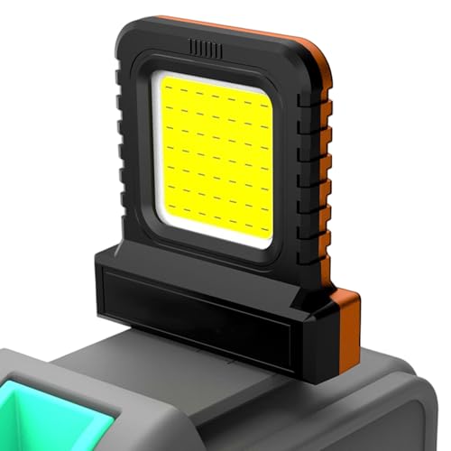 HunicandIU Akkubetriebene LED Arbeitsleuchte,21 Volt Einstellbare LED Flutlichtleuchte - Spritzwassergeschützte Handlampen Für Elektriker Mechaniker KFZ Reparatur Outdoor Baustelle von HunicandIU