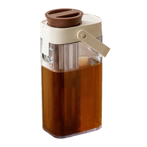 HunicandIU Cold Brew Coffee Maker - 1 Liter Kaltbrüh Teebereiter Kaffeekanne | Aufbewahrungsbehälter Für Eiskaffee Kaltgebrautes Getränk Fruchtgetränke Limonade Wasser Für Küche Haushalt Mit Großem von HunicandIU