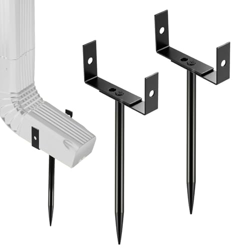 HunicandIU Fallrohrhalter - 2 Stück Halterung Für Regenfallrohre,Stabiler Rostfreier Verstellbarer Ständer Für Drainage Im Garten Terrasse Rasen HunicandIU Fallrohrhalter - 2 Stück Halterung Für Regenfallrohre,Stabiler Rostfreier Verstellbarer Ständer Für Drainage Im Garten Terrasse Rasen von HunicandIU