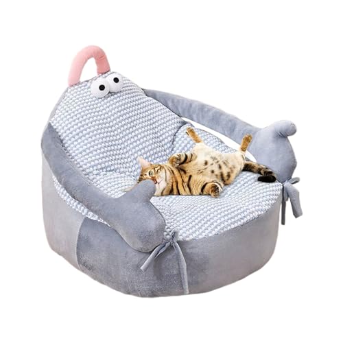 HunicandIU Hundecouch Bett | Plüsch Hund Katze Haustier Sofa | Kuschelweiches Beruhigendes Schlaf Sofa Mit Wärmefunktion Für Innenräume Und Außenbereich von HunicandIU