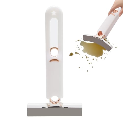 HunicandIU Kleine Mopps für kleine Flächen,Hand-Reinigungsmopp - Zusammenklappbarer Quetschmopp, multifunktional - Handwischer, multifunktional, kompakter Wischmopp für Waschbecken, Badezimmer, von HunicandIU