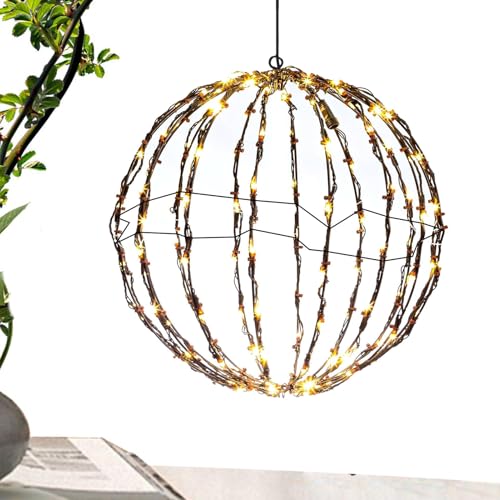 HunicandIU LED Lichtkugel | Faltbare Weihnachtskugel Lichterkugel,Dekokugeln Für Terrasse Garten Hochzeit Baum Deko Innen HunicandIU LED Lichtkugel | Faltbare Weihnachtskugel Lichterkugel,Dekokugeln Für Terrasse Garten Hochzeit Baum Deko Innen von HunicandIU