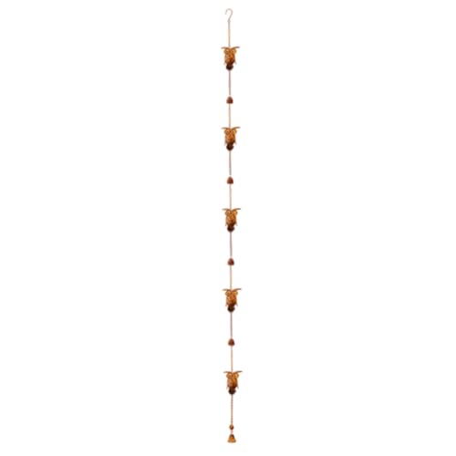 HunicandIU Regenkette | 2.3 Meter Eule Metall Regenfangkette - Gartendekoration für Büros Eingangsbereich Nachttisch Außengarten Outdoor Badezimmer von HunicandIU
