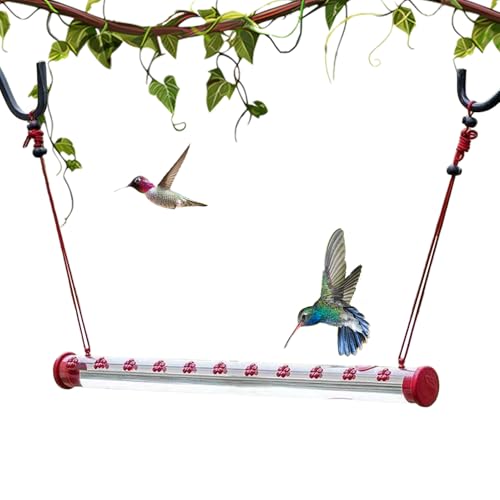HunicandIU Vogelfutterspender für den Außenbereich | Kolibri Futterbecher,Auslaufsichere Kolibri-Futterbecher zum Anbringen an Baumzweigen im Garten auf der Terrasse am von HunicandIU