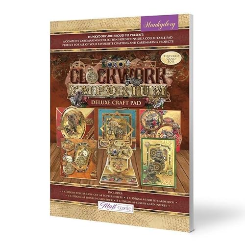 Hunkydory Crafts Deluxe Bastelunterlage – Clockwork Emporium von Hunkydory