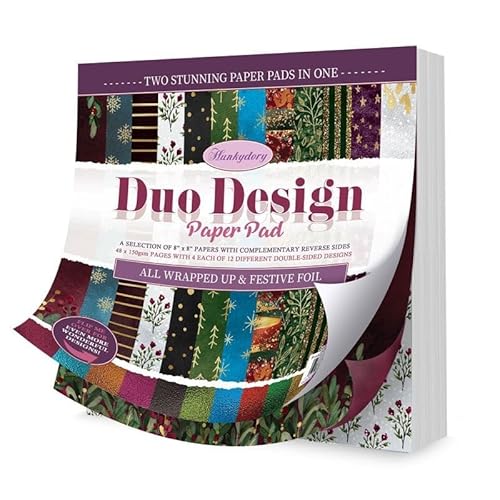 Hunkydory Crafts Duo-Design-Papierblock – alles verpackt und festliche Folie. Hunkydory Crafts Duo-Design-Papierblock – alles verpackt und festliche Folie. von Hunkydory Crafts