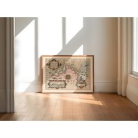 Karte Von Magellanstraße 1623| Gerardus Mercator| Wanddeko | Vintage Wandkunst| Posterdruck Gerahmter Kunstdruck| Leinwanddruck von HunnapPrintHouse