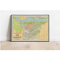 stadtplan Von Khartum| Landkarten Des Landes | Gerahmter Posterdruck| Alte Karten Wandkunst| Kunst Leinwand Für Wand-Dekor Pull Down Map von HunnapPrintHouse