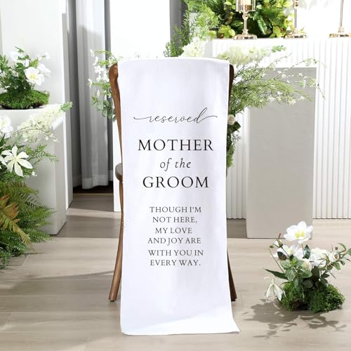HunnmingRe Hochzeits-Gedenkschild für die Mutter des Bräutigams mit Aufschrift "Reserved Chair" in Loving Memory of Parents Celebrating from Heaven Wedding Linen Chair Banner Memorial Sign Sympathy HunnmingRe Hochzeits-Gedenkschild für die Mutter des Bräutigams mit Aufschrift "Reserved Chair" in Loving Memory of Parents Celebrating from Heaven Wedding Linen Chair Banner Memorial Sign Sympathy von HunnmingRe