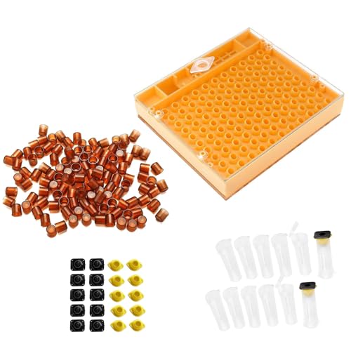 HunterBee Bienenkönigin Aufzucht Kit, Kunststoff Imkerei Box, Bienenzucht Werkzeuge,Bienenzucht Set,imkereibedarf königinnenzucht,nicot königinnenzucht von HunterBee