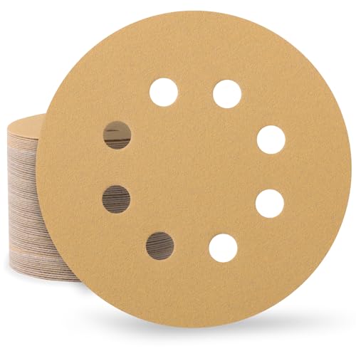 Huopueit 100 Stück Schleifpapier 125 mm Klett 240 Körnung Schleifscheiben für Rund Exzenterschleifer 8 Loch Schleifblätter für Holz Metall und Farbe Huopueit 100 Stück Schleifpapier 125 mm Klett 240 Körnung Schleifscheiben für Rund Exzenterschleifer 8 Loch Schleifblätter für Holz Metall und Farbe von Huopueit