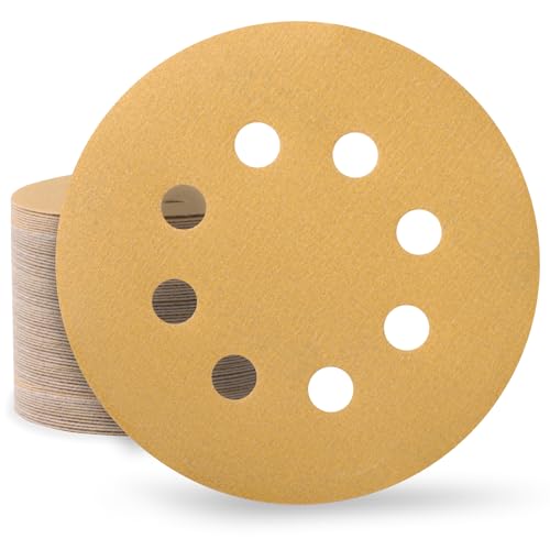 Huopueit 100 Stück Schleifpapier 125 mm Klett 400 Körnung Schleifscheiben für Rund Exzenterschleifer 8 Loch Schleifblätter für Holz Metall und Farbe Huopueit 100 Stück Schleifpapier 125 mm Klett 400 Körnung Schleifscheiben für Rund Exzenterschleifer 8 Loch Schleifblätter für Holz Metall und Farbe von Huopueit