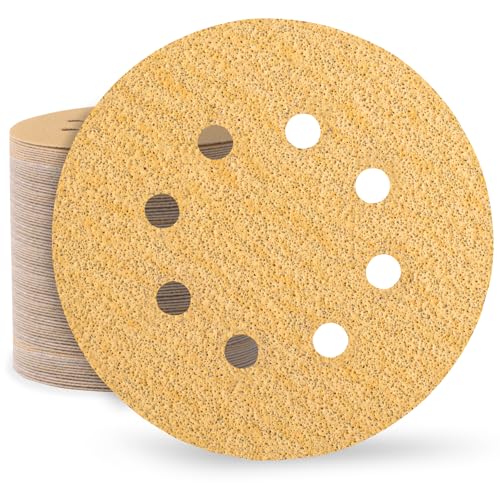 Huopueit 105 Stück Schleifpapier 125mm Klett 8 Loch Schleifscheiben für Rund Exzenterschleifer - je 15x P40 P80 P120 P180 P240 P320 P400 Huopueit 105 Stück Schleifpapier 125mm Klett 8 Loch Schleifscheiben für Rund Exzenterschleifer - je 15x P40 P80 P120 P180 P240 P320 P400 von Huopueit