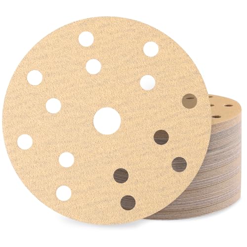 Huopueit 60 Stück Schleifpapier 150mm Klett Körnung 80 15 Loch Schleifscheiben Set für Rund Exzenterschleifer Huopueit 60 Stück Schleifpapier 150mm Klett Körnung 80 15 Loch Schleifscheiben Set für Rund Exzenterschleifer von Huopueit
