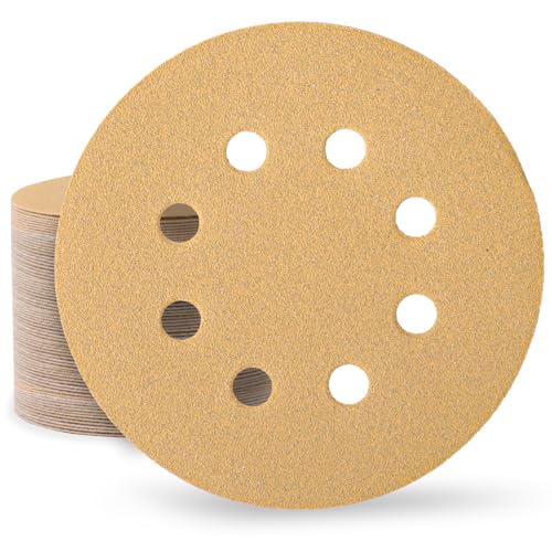 Huopueit 80 Stück Schleifpapier 125 mm Klett 120 Körnung Schleifscheiben für Rund Exzenterschleifer 8 Loch Schleifblätter für Holz Metall und Farbe Huopueit 80 Stück Schleifpapier 125 mm Klett 120 Körnung Schleifscheiben für Rund Exzenterschleifer 8 Loch Schleifblätter für Holz Metall und Farbe von Huopueit