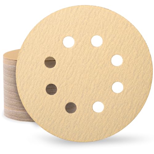 Huopueit 80 Stück Schleifpapier 125 mm Klett 150 Körnung Schleifscheiben für Rund Exzenterschleifer 8 Loch Schleifblätter für Holz Metall und Farbe Huopueit 80 Stück Schleifpapier 125 mm Klett 150 Körnung Schleifscheiben für Rund Exzenterschleifer 8 Loch Schleifblätter für Holz Metall und Farbe von Huopueit