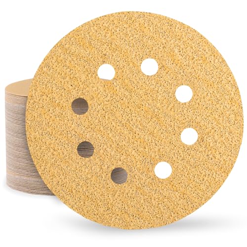 Huopueit 80 Stück Schleifpapier 125 mm Klett 40 Körnung Schleifscheiben für Rund Exzenterschleifer 8 Loch Schleifblätter für Holz Metall und Farbe Huopueit 80 Stück Schleifpapier 125 mm Klett 40 Körnung Schleifscheiben für Rund Exzenterschleifer 8 Loch Schleifblätter für Holz Metall und Farbe von Huopueit