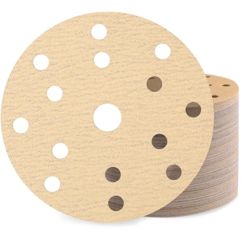 Huopueit 80 Stück Schleifpapier 150mm Klett Körnung 120 15 Loch Schleifscheiben Set für Rund Exzenterschleifer Huopueit 80 Stück Schleifpapier 150mm Klett Körnung 120 15 Loch Schleifscheiben Set für Rund Exzenterschleifer von Huopueit
