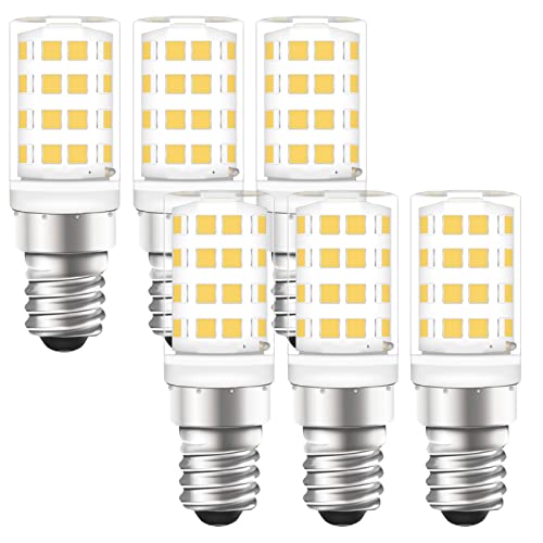 Huoqilin E14 Led Warmweiss Birne 5W 3000K,Ersatz für 40W Halogenlampen,Kein Flackern Energiesparlampe, für Küche, Wohnzimmer,6 Stück von Huoqilin