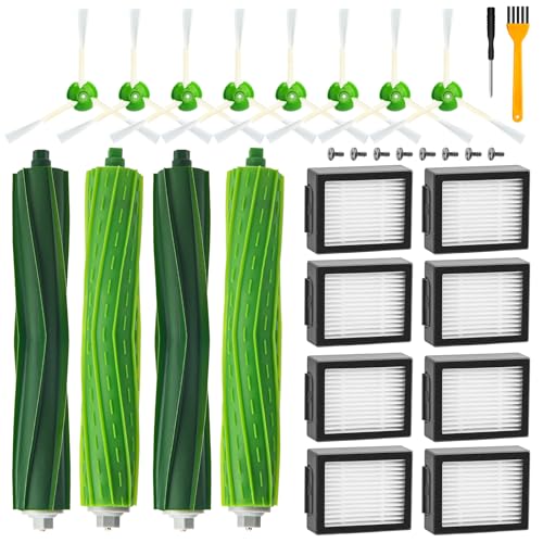 22er/set Ersatzteile Zubehör für iRobot Roomba i7 i7+ j7 j7+/Plus i3 i3+ i4 i4+ i6 i6+ i8 i8+ E5 E6 E7 Staubsauger, 4 Hauptbürste 8 Filter 8 Seitenbürsten 1 Reinigungsbürste 1 Schraubendreher 22er/set Ersatzteile Zubehör für iRobot Roomba i7 i7+ j7 j7+/Plus i3 i3+ i4 i4+ i6 i6+ i8 i8+ E5 E6 E7 Staubsauger, 4 Hauptbürste 8 Filter 8 Seitenbürsten 1 Reinigungsbürste 1 Schraubendreher von Huphant