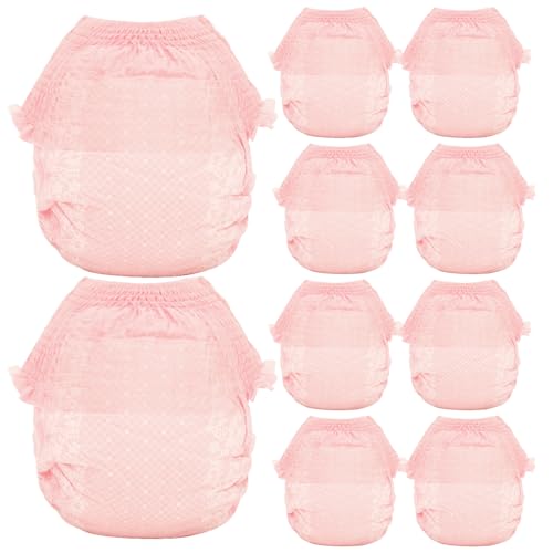 Huraoerrrr 10pcs l Größe Einweghunde Windeln Weibliche absorbierende Welpenwindeln weibliche atmungsaktiv von Huraoerrrr