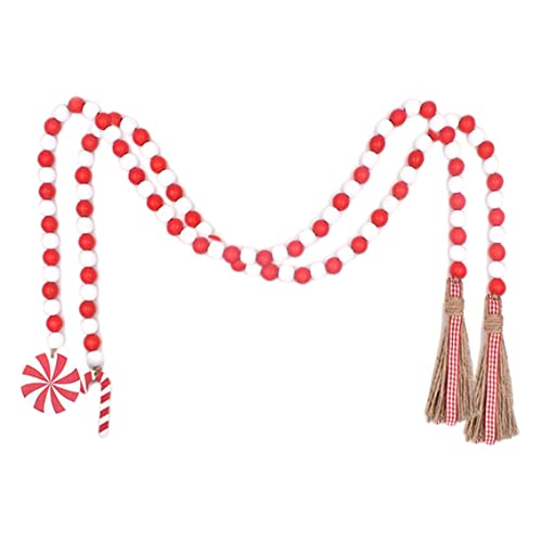 2pcs 100 cm Weihnachtshölzer Perlenkranz Hängende Quasten Girlande Dekoration Weihnachts -Ornamente, Weihnachtsdekorationen 2pcs 100 cm Weihnachtshölzer Perlenkranz Hängende Quasten Girlande Dekoration Weihnachts -Ornamente, Weihnachtsdekorationen von Huraoerrrr