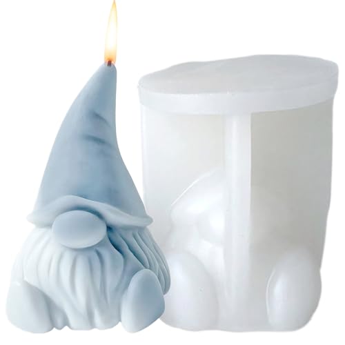 Kerzenform 3D Gnom-förmige Weihnachtskerze-Formen DIY-freundliche Silikonformen Nicht-Stick Easy Release Gnom Form für, Seife, Handwerk und mehr, Silikon Kerzenform 3D Gnom-förmige Weihnachtskerze-Formen DIY-freundliche Silikonformen Nicht-Stick Easy Release Gnom Form für, Seife, Handwerk und mehr, Silikon von Huraoerrrr
